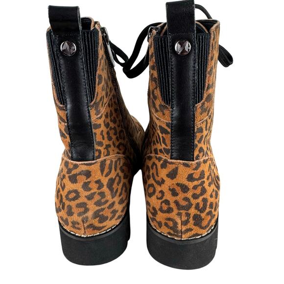 DONALD J PLINER LACE UP LEATHER COMBAT BOOTS IN LEOPARD NWOB WOMEN'S‎ SIZE 7M - Picture 8 of 14